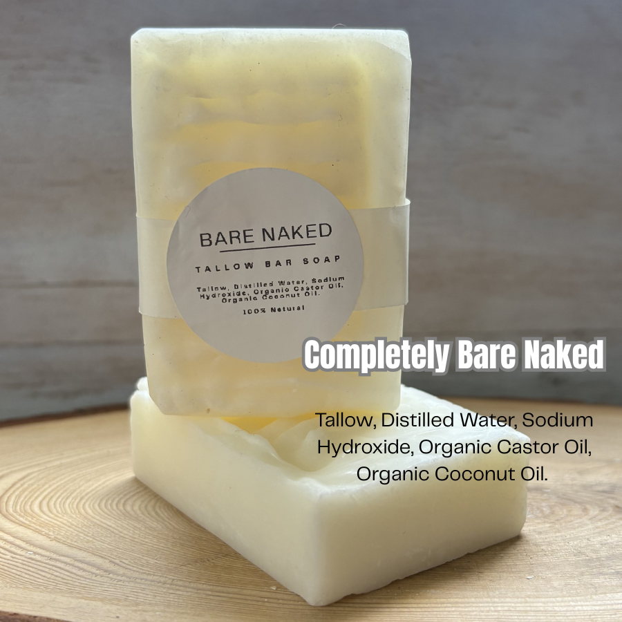 Bare Naked Tallow Bar Soap