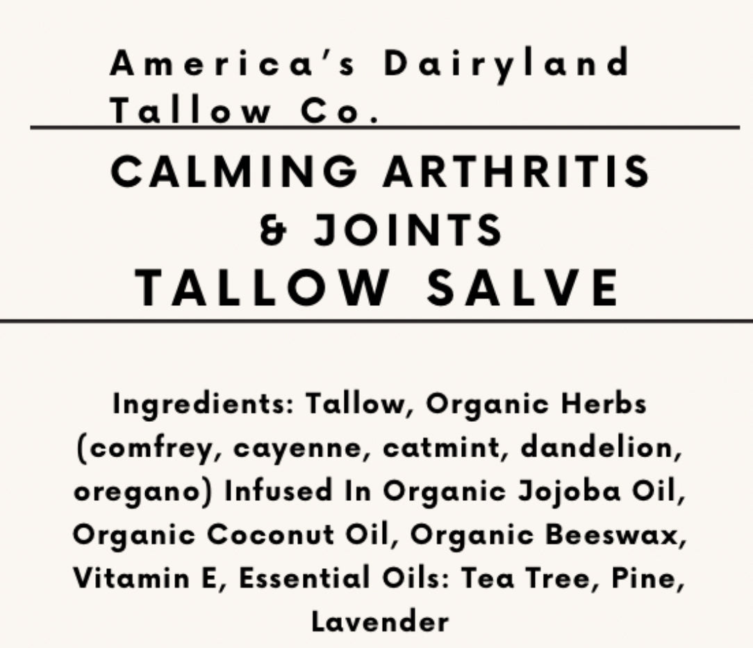 Calming Arthritis & Joints Tallow Salve