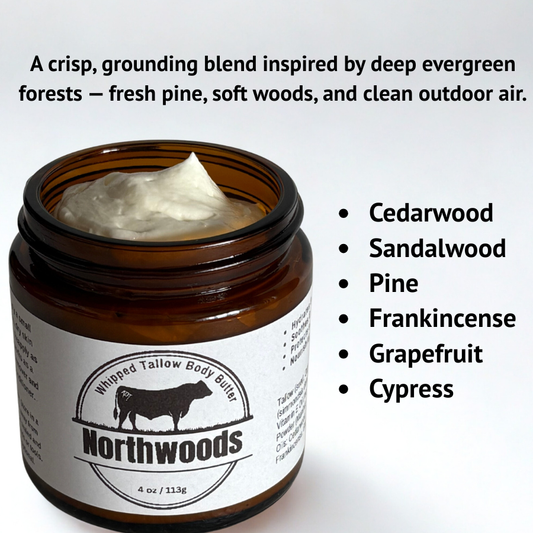 Northwoods Whipped Tallow Body Butter