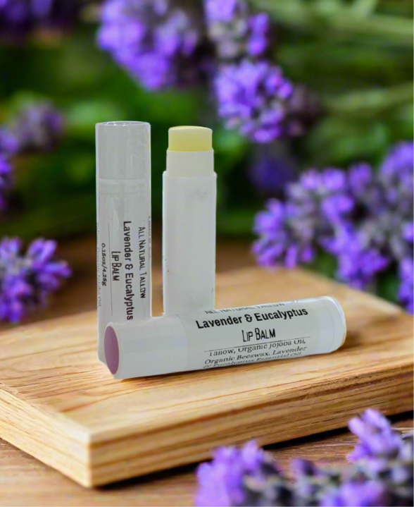 Lavender & Eucalyptus Tallow Lip Balm