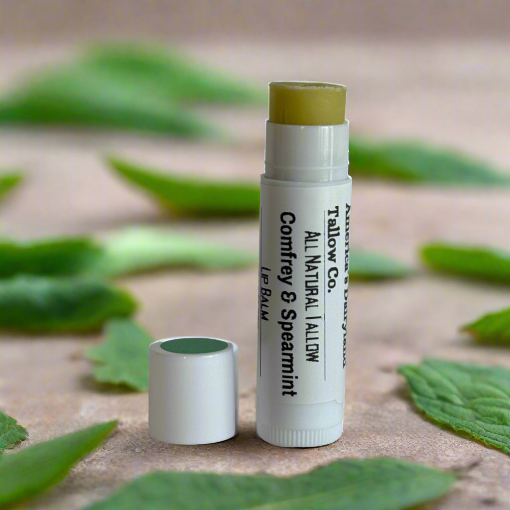 Comfrey & Spearmint Tallow Lip Balm