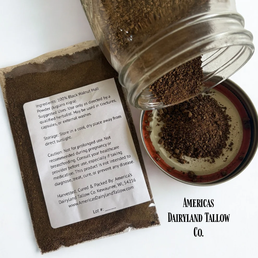 Black Walnut Hull Powder - Natures Parasite Cleanser