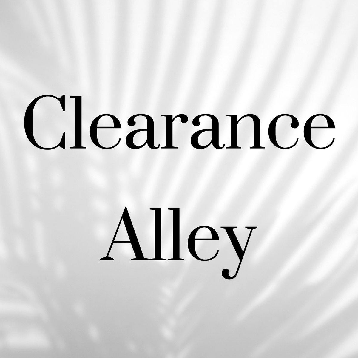 Clearance Alley