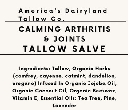 Calming Arthritis & Joints Tallow Salve