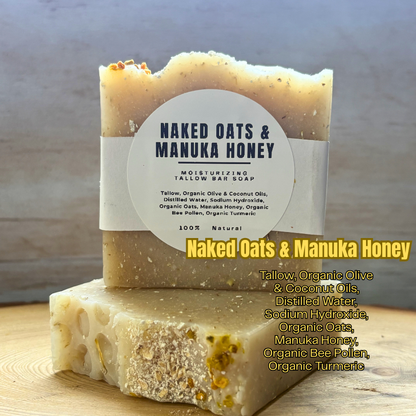 Bare Naked Tallow Bar Soap
