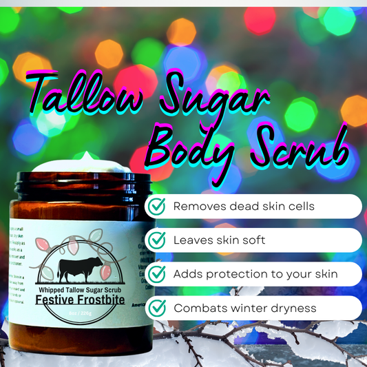 NEW! Festive Frostbite Whipped Tallow Body Scrub