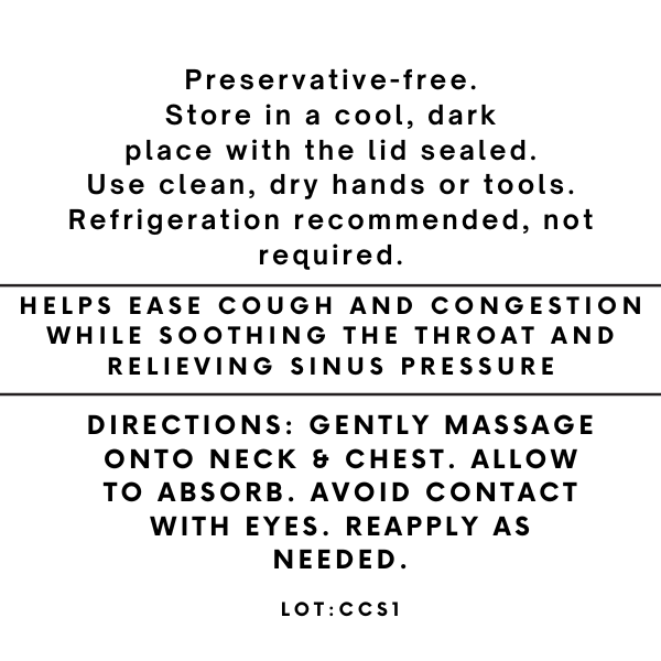 Cold Cough & Sinus Tallow Salve
