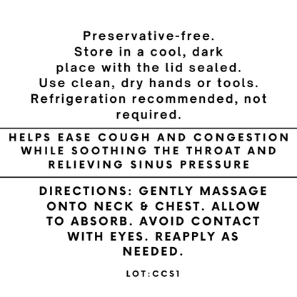 Cold Cough & Sinus Tallow Salve