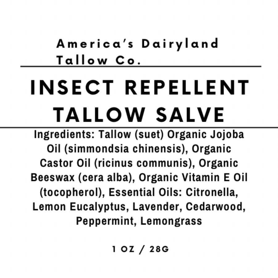 Insect Repellent Tallow Salve