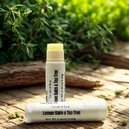 Lemon Balm & Tea Tree Tallow Lip Balm