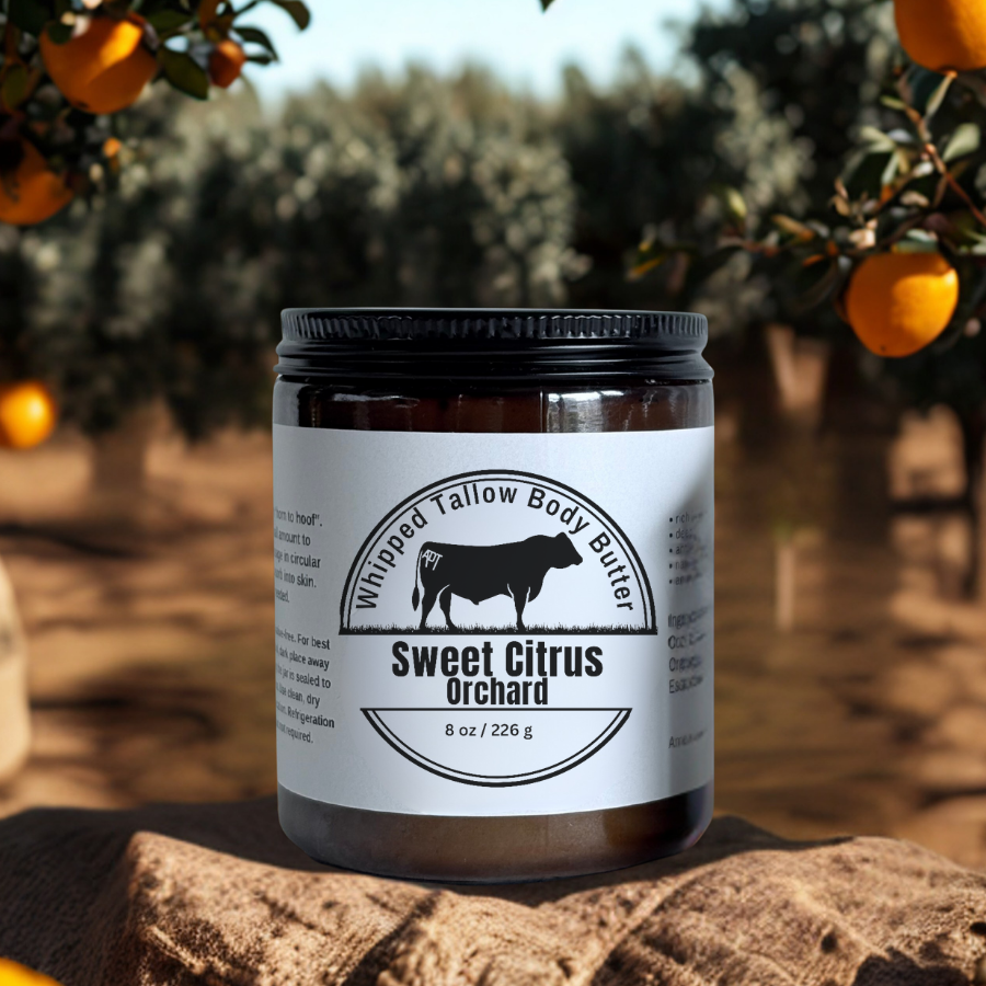 Sweet Citrus Orchard Whipped Tallow Body Butter