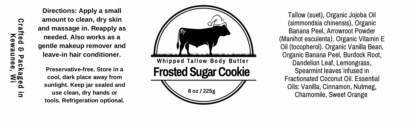 Frosted Sugar Cookie Whipped Tallow Body Butter