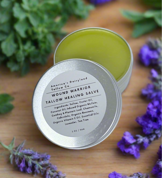 Wound Warrior Mullein Tallow Salve - All Purpose