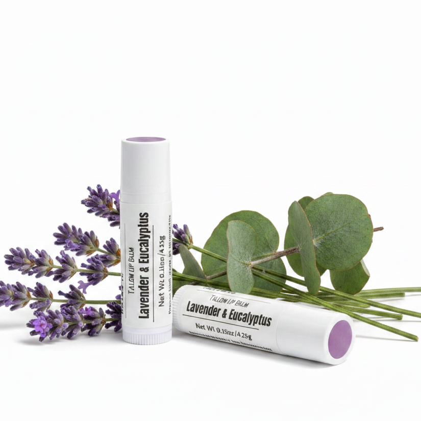 Lavender & Eucalyptus Tallow Lip Balm