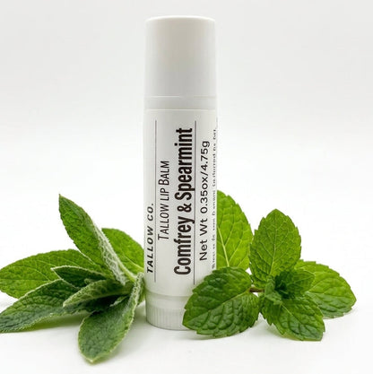 Comfrey & Spearmint Tallow Lip Balm
