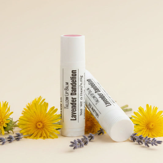 Lavender & Infused Dandelion Tallow Lip Balm