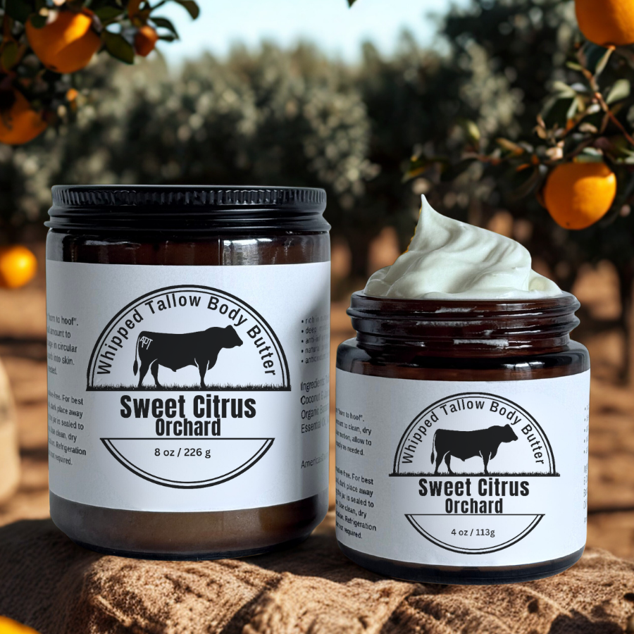 Sweet Citrus Orchard Whipped Tallow Body Butter
