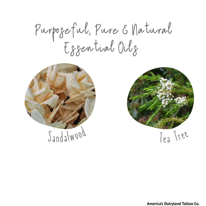 Tea Tree & Sandalwood Tallow Lip Balm
