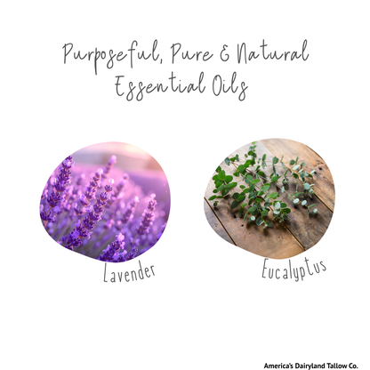 Lavender & Eucalyptus Tallow Lip Balm