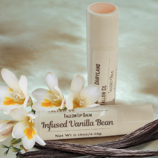 Infused Vanilla Bean Tallow Lip Balm